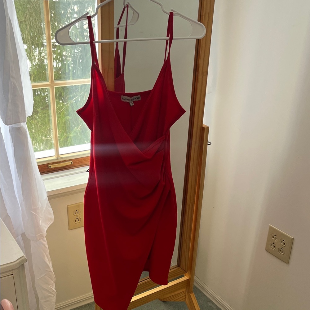 Vibrant Red Mini Dress
